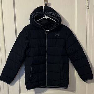 Under Armour Dark Puffer Jacket with Hood